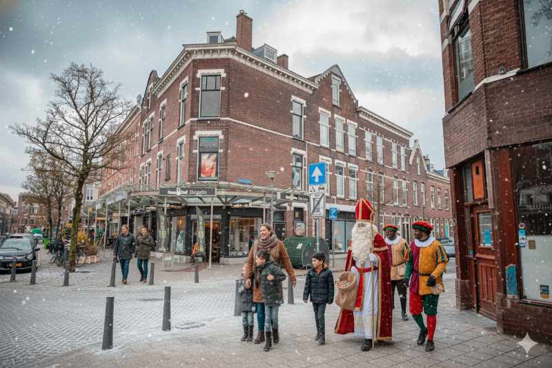 Sinterklaas bezoektde Lusthofstraat!